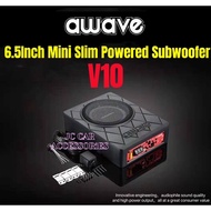 Awave V10 6.5 Inch Mini Slim Powered Subwoofer