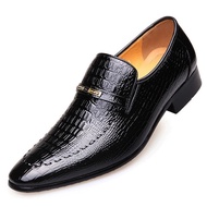 Leather Shoes Mens PU Luxury Crocodile Pattern Men Business Dress Shoes Casual Social Shoe Male Wedd