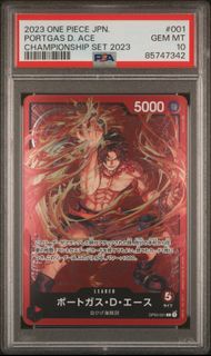 2023 One Piece Portgas D. Ace Championship Card PSA 10 Japanese