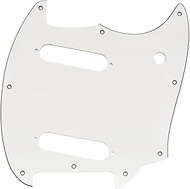 Musiclily Pro 9-Hole Guitar Pickguard for Squier Sonic Mustang SS Electric Guitar, 3ply White