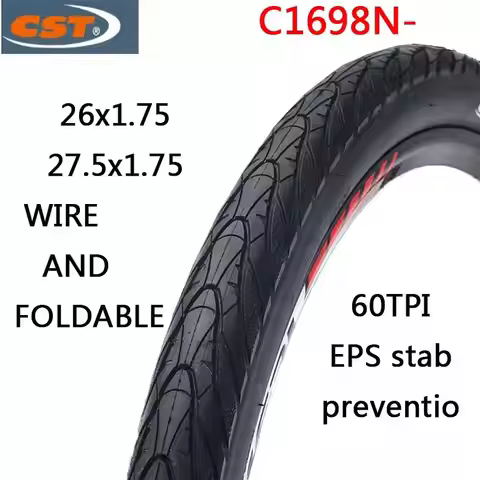 CST bicycle tire C1698N 26X1.75 27.5X1.75 Mountain Bike hHalf Bald Puncture-Proof Tire