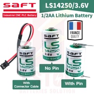100% Ori SAFT LS14250 1/2AA 3.6V Li-SOCl2 1200mAh Lithium Non-rechargeable Battery For PLC Equipment