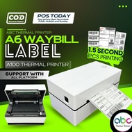 A100 - A6 Thermal Printer Waybill Label  Bluetooth Shipping Waybil Awb Airway Bill Courier Barcode T