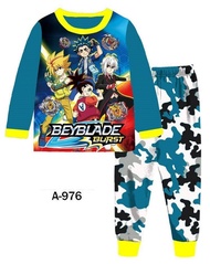 Baju Tidur Budak Lelaki Boy Fashion Baju Budak  Pyjamas   Sleepwear Ailubee Beyblade A976