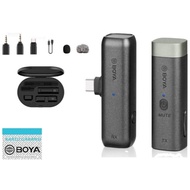 BOYA BY-WM3U Wireless Mic for USB Type-C Devices + 3.5mm TRS & TRRS