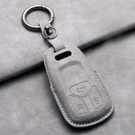 Leather Car Smart Key Case Full Cover Protector Shell for Audi A1 A3 A4 A5 A6 A7 A8 B9 8V 8W 8S Q3 Q