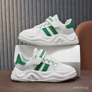 Minfa New Children's Shoes Double Mesh Campus White Shoes