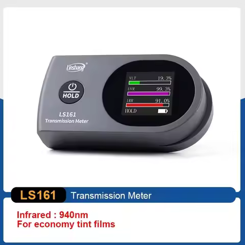 Window Tint Meter TSER Tester 0.8mm Solar Film VLT IR UV Transmission Tint Meter for Film 940nm/1400