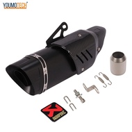 Universal 51mm รถจักรยานยนต์ติดตั้งท่อไอเสีย Escape ดัดแปลงท่อไอเสียสำหรับ Ninja400 Mt07 Rc390 Zx6r 