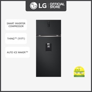 LG Top Freezer Fridge 449L GT-F4604EP| Smart Inverter Compressor™ | Essence Matte Black