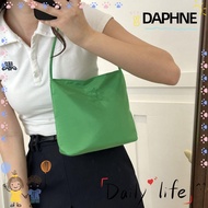 DAPHNE Underarm Handbag,  Solid Color Tote Bags, Fashion Embroidered Letters High-capacity Crossbody Single Shoulder Bag Female
