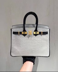 Hermès  BIRKIN25 So 霧面方塊鱷魚🐊