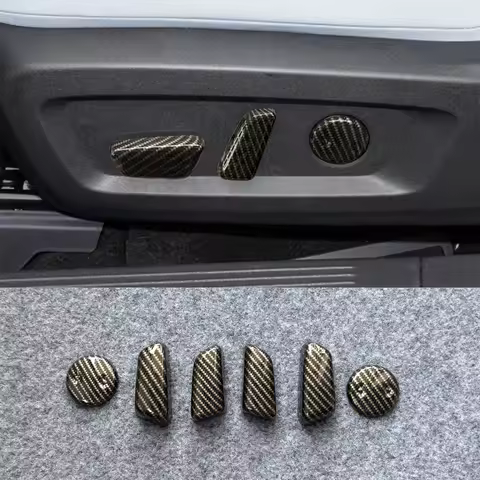 Accessories For 2023-2025 Nissan QASHQAI J12 X-TRAIL T33 Seat Adjust Switch Trim Cover Carbon Fiber 