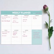 Weekly Planner Notepad To Do List Pad With 50 Tear Off Sheets,Weekly Calendar Desk Pad For Home & Of