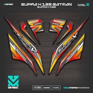 UV TRANSPARENT STRIPING SUPRA X 125 BATMAN MOTIF IP98 WAVE 125 BETMEN STICKER SIMPLE GRAPHICBENING