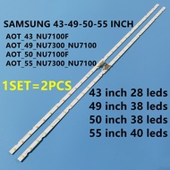 Inch For Samsung 43-49-50-55 UE49NU7175U LCD strip AOT_43_NU7100F BN96-45954A UE43NU7100U 7120U back