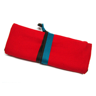 筆捲工具袋(紅色帆布)【WaWu】 (新品)