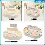 [Ahagexa] Carousel Cupcake Holder Turntable Cupcake Display Stand 360 Degree Automatic Rotating Plat