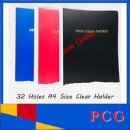 A4 10, 20, 30, 40 Pockets Clear book Refillable , Clear Holder File, Interview, Sekolah, Office, Tem