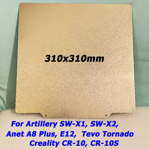 Magnetic PEI Sheet for Artillery Sidewinder X1/X2 Anet A8 Plus E12 CR10 QIDI Plus 4 310x310mm Heat B