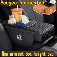 Peugeot armrest box height pad tissue box cup holder storage box multifunctional armrest box pad cen