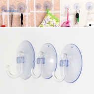 PEK-10Pcs Transparent Wall Hooks Suckers Kitchen Bathroom Hangers Suction Cup Hooks