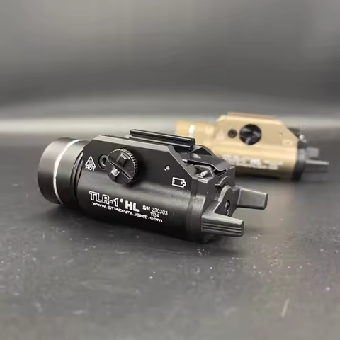 Aluminum Alloy Tactical TLR1 Flashlight Metal 800 Lumens LED Strobe Light 20mm GLOCK 17 Scout Torch 