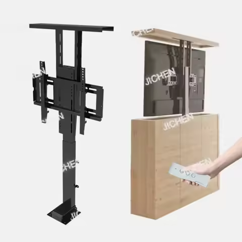 32-70 Inches Motorized Hidden TV Cabinet Lift Electrically Height-Adjustable TV Bracket for Installa