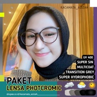 PHOTOCHROMIC GLASSES + LENS "NORMAL/MINUS/CYL