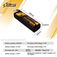 High Burst Lithium Battery 450mAh 850mAh 2S 3S 4S for FPV Drone ShiAnMx Ten an Remote Control Toy Pa