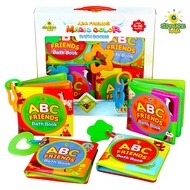 ABC Friends Magic Color Bath Books - 4 Bath Book Set - Educational Baby Bath Toys - Magic Appearing 