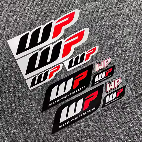 Motorcycle Shocker Stickers WP Suspension Fork Damper Decals for Kawasaki Honda Suzuki Ducati Benell