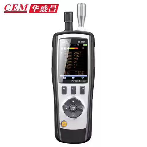 CEM DT-9880 Air Particle Counter 6 Channels Infrared Dust Monitor for Cleanroom Hospital Factory - P