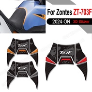For Zontes ZT703-F ZT-703F ZT 703F 703 F Adventure Bike Motorcycle 3D Fuel Tank Pad Sticker Gas Cap 