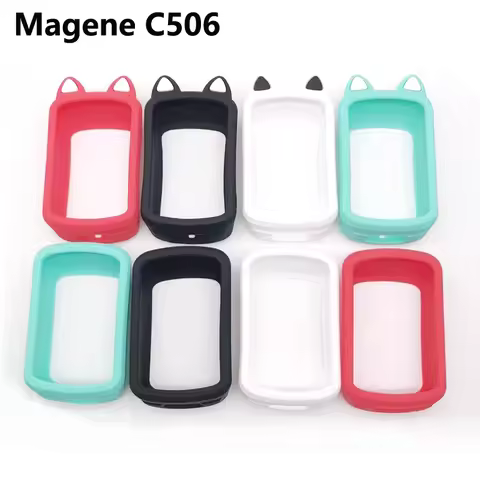 Quality Silicone Case and LCD Screen Protector for Magene C506 GPS Computer MAGENE 506 c506 Case Cov
