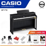 Digital Piano Casio AP-710 Black 88 keys [READY STOCK] Electronic Music Instruments Wooden Stand Black AP710 AP 710
