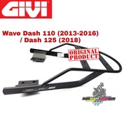 MONORACK GIVI ORIGINAL Honda Wave Dash110 V2/V3/ Dash 125 {2018} BLACK BOX ALUMINIUM TOPBOX ACCESSOR