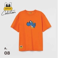 T-shirt Pancoat Orange Tiedye Dragon Tiedye Moslem 30s - Kaos Men Women High Quality Full Henteg