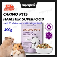 [24HR SHIP] CARINO PETS PREMIUM HAMSTER SUPERFOOD 400G Hamster Food Gerbil Food Pet Feed仓鼠 饲料 蔬菜谷粮 M