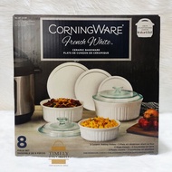 CorningWare French White 8-Piece Bakeware Set