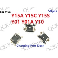 USB Charging Port Dock Plug Charger Connector Socket For Vivo Y15A Y15S Y15C Y01 Y01A Y10 V11 Pro V1