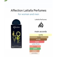 Affection by Lattafa Perfumes is a Floral fragrance for women and men.