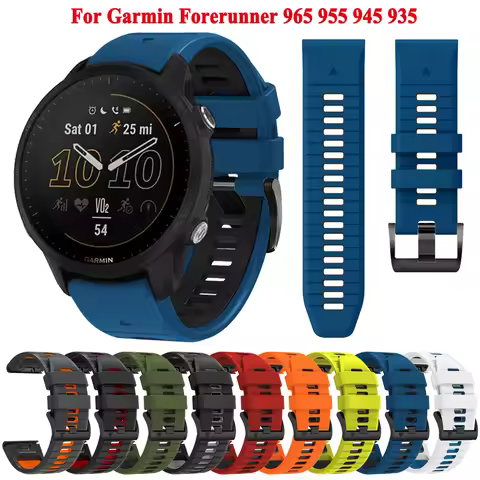 For Garmin Forerunner 965 955 945 935 Watch Strap Quickfit Band Bracelets Replacement Silicone Wrist