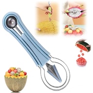 Melon Baller Set 4 in 1  Fruit Scoop Carving Multifunctional Fruit Cutter Watermelon  Fruit Decorati