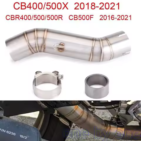 CBR500/500R CB500X CB400 CBR400 Motorcycle Exhaust Middle Link Pipe For Honda CBR500/500R CB500F/500