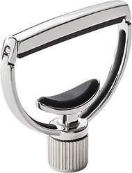 G7th Heritage Series Silver Capo for Acoustic Guitar, Adaptive Radius Technology, Stainless Steel