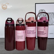 Owala FreeSip Sway Tumbler 24oz 30oz 32oz - Cherry Red Stainless Steel Insulated Water Bottle with S