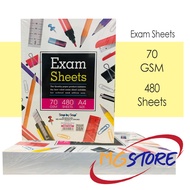 Test Pad / Exam Sheet A4 70gsm 480Sheets