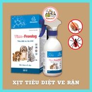 Xịt ve bọ chét ở Chó Mèo Vime FRONDOG 250ml An Toàn Hiệu Quả Cho Cả Chó Mèo Mang Thai Vime Frondog 2