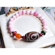 Tibetan Dzi Beads Two Eyed Dzi Beads 藏传老矿达洛二眼天珠 21.9x14.4mm